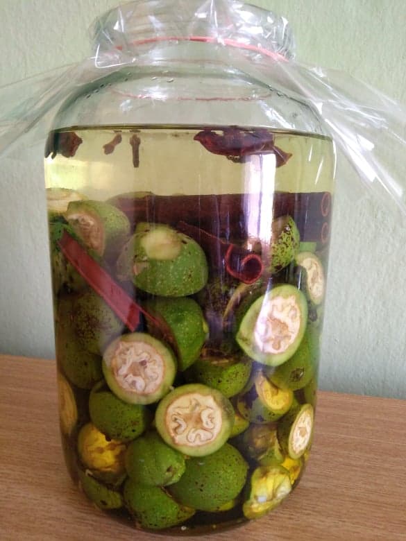 Chutný a zdravý ořechový likér ze zelených ořechů (recept)